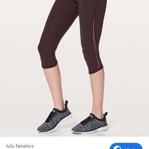Lululemon Mesh train times crop leggings